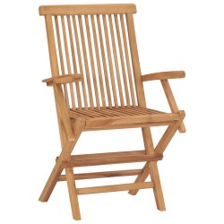 vidaXL Gartenstühle 8 Stk. Massivholz Teak