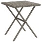 vidaXL Sonnenliegen 2 Stk. mit Tisch Grau Poly Rattan vidaXL Sonnenliegen 2 Stk. mit Tisch Grau Poly Rattan