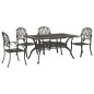 vidaXL 5-tlg. Garten-Essgruppe Bronzen Aluminiumguss vidaXL 5-tlg. Garten-Essgruppe Bronzen Aluminiumguss