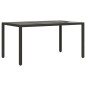 vidaXL 5-tlg. Garten-Essgruppe mit Kissen Schwarz Poly Rattan und Glas vidaXL 5-tlg. Garten-Essgruppe mit Kissen Schwarz Poly Rattan und Glas