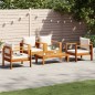 vidaXL 5-tlg. Garten-Sofagarnitur mit Kissen Massivholz Akazie vidaXL 5-tlg. Garten-Sofagarnitur mit Kissen Massivholz Akazie