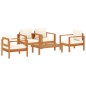vidaXL 5-tlg. Garten-Sofagarnitur mit Kissen Massivholz Akazie vidaXL 5-tlg. Garten-Sofagarnitur mit Kissen Massivholz Akazie
