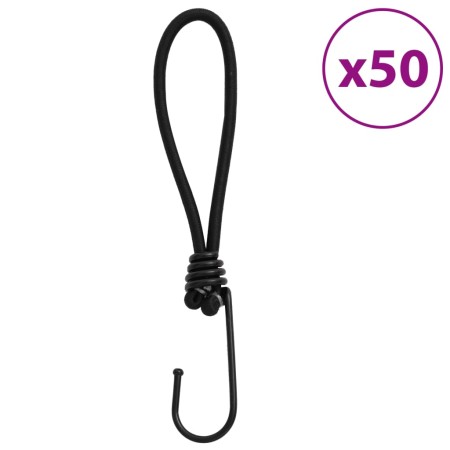 vidaXL Spanngummis mit Haken 50 Stk. 17 cm