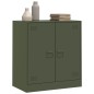 vidaXL Sideboard Olivgrün 67x39x73 cm Stahl vidaXL Sideboard Olivgrün 67x39x73 cm Stahl