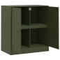 vidaXL Sideboard Olivgrün 67x39x73 cm Stahl vidaXL Sideboard Olivgrün 67x39x73 cm Stahl