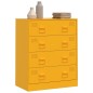 vidaXL Sideboard Senfgelb 67x39x83 cm Stahl vidaXL Sideboard Senfgelb 67x39x83 cm Stahl