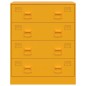 vidaXL Sideboard Senfgelb 67x39x83 cm Stahl vidaXL Sideboard Senfgelb 67x39x83 cm Stahl