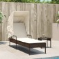 vidaXL Sonnenliege mit Dach Braun Poly Rattan vidaXL Sonnenliege mit Dach Braun Poly Rattan