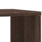 vidaXL Beistelltisch mit Rollen Braun Eiche 50x30x55 cm Holzwerkstoff vidaXL Beistelltisch mit Rollen Braun Eiche 50x30x55 cm Holzwerkstoff