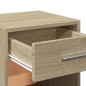 vidaXL Nachttisch Sonoma-Eiche 35x34x65 cm Holzwerkstoff vidaXL Nachttisch Sonoma-Eiche 35x34x65 cm Holzwerkstoff