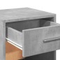 vidaXL Nachttisch Betongrau 35x34x65 cm Holzwerkstoff vidaXL Nachttisch Betongrau 35x34x65 cm Holzwerkstoff