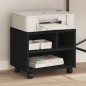 vidaXL Druckerständer mit Rollen Schwarz 41x32x34,5 cm vidaXL Druckerständer mit Rollen Schwarz 41x32x34,5 cm