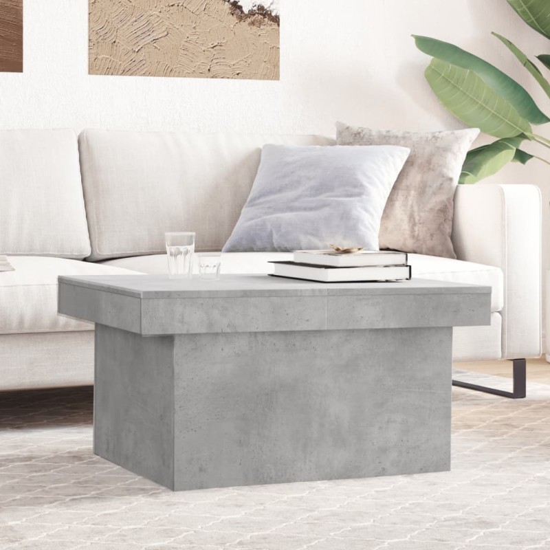 vidaXL Couchtisch Betongrau 80x55x40 cm Holzwerkstoff vidaXL Couchtisch Betongrau 80x55x40 cm Holzwerkstoff