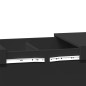 vidaXL Couchtisch Schwarz 80x55x40 cm Holzwerkstoff vidaXL Couchtisch Schwarz 80x55x40 cm Holzwerkstoff