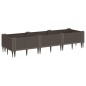 vidaXL Pflanzkasten mit Erdspießen Braun 125x40x28,5 cm PP vidaXL Pflanzkasten mit Erdspießen Braun 125x40x28,5 cm PP