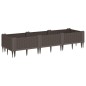 vidaXL Pflanzkasten mit Erdspießen Braun 125x40x28,5 cm PP vidaXL Pflanzkasten mit Erdspießen Braun 125x40x28,5 cm PP