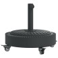 vidaXL Sonnenschirmständer mit Rollen für Ø38/48 mm Mast 27 kg Rund vidaXL Sonnenschirmständer mit Rollen für Ø38/48 mm Mast 27 kg Rund
