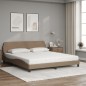 vidaXL Bett mit Matratze Cappuccino-Braun 180x200 cm Kunstleder vidaXL Bett mit Matratze Cappuccino-Braun 180x200 cm Kunstleder