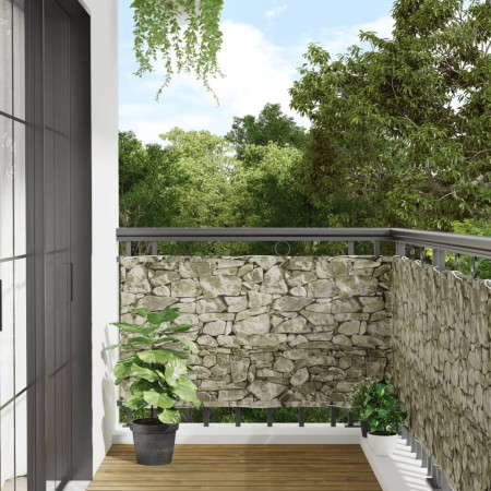 vidaXL Garten-Sichtschutz Steinoptik 600x75 cm PVC