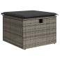 vidaXL 6-tlg. Garten-Sofagarnitur mit Kissen Grau Poly Rattan vidaXL 6-tlg. Garten-Sofagarnitur mit Kissen Grau Poly Rattan