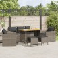 vidaXL 6-tlg. Garten-Sofagarnitur mit Kissen Grau Poly Rattan vidaXL 6-tlg. Garten-Sofagarnitur mit Kissen Grau Poly Rattan