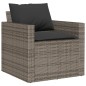 vidaXL 6-tlg. Garten-Sofagarnitur mit Kissen Grau Poly Rattan vidaXL 6-tlg. Garten-Sofagarnitur mit Kissen Grau Poly Rattan