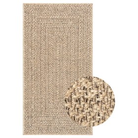vidaXL Teppich ZIZUR 60x110 cm Jute-Optik Indoor und Outdoor