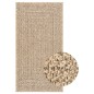 vidaXL Teppich ZIZUR 60x110 cm Jute-Optik Indoor und Outdoor vidaXL Teppich ZIZUR 60x110 cm Jute-Optik Indoor und Outdoor