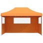 vidaXL Partyzelt Faltbar Pop-Up mit 3 Seitenteilen Orange vidaXL Partyzelt Faltbar Pop-Up mit 3 Seitenteilen Orange