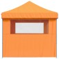 vidaXL Partyzelt Faltbar Pop-Up mit 3 Seitenteilen Orange vidaXL Partyzelt Faltbar Pop-Up mit 3 Seitenteilen Orange