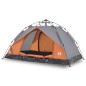 vidaXL Kuppel-Campingzelt 3 Personen Grau und Orange Quick Release vidaXL Kuppel-Campingzelt 3 Personen Grau und Orange Quick Release