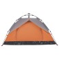 vidaXL Kuppel-Campingzelt 3 Personen Grau und Orange Quick Release vidaXL Kuppel-Campingzelt 3 Personen Grau und Orange Quick Release