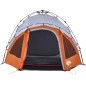 vidaXL Kuppel-Campingzelt 3 Personen Grau und Orange Quick Release vidaXL Kuppel-Campingzelt 3 Personen Grau und Orange Quick Release