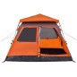 vidaXL Kuppel-Campingzelt 4 Personen Grau und Orange Quick Release vidaXL Kuppel-Campingzelt 4 Personen Grau und Orange Quick Release