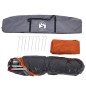 vidaXL Kuppel-Campingzelt 4 Personen Grau und Orange Quick Release vidaXL Kuppel-Campingzelt 4 Personen Grau und Orange Quick Release