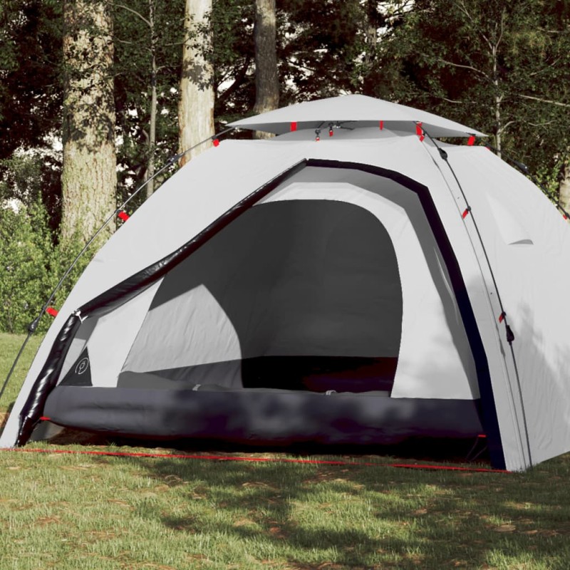 vidaXL Kuppel-Campingzelt 4 Personen Weiß Verdunkelt Quick Release vidaXL Kuppel-Campingzelt 4 Personen Weiß Verdunkelt Quick Release