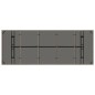 vidaXL Gartentisch mit Glasplatte Grau 240x90x75 cm Poly Rattan vidaXL Gartentisch mit Glasplatte Grau 240x90x75 cm Poly Rattan