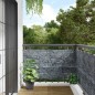 vidaXL Garten-Sichtschutz Leistenstein-Optik Grau 500x75 cm PVC vidaXL Garten-Sichtschutz Leistenstein-Optik Grau 500x75 cm PVC