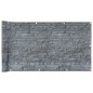 vidaXL Garten-Sichtschutz Leistenstein-Optik Grau 700x75 cm PVC vidaXL Garten-Sichtschutz Leistenstein-Optik Grau 700x75 cm PVC