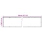 vidaXL Garten-Sichtschutz Leistenstein-Optik Grau 700x75 cm PVC vidaXL Garten-Sichtschutz Leistenstein-Optik Grau 700x75 cm PVC