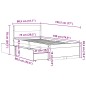 vidaXL Massivholzbett mit Schubladen 75x190 cm Kiefer vidaXL Massivholzbett mit Schubladen 75x190 cm Kiefer