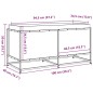 vidaXL Pflanzkübel Weiß 100x40x50 cm Massivholz Kiefer vidaXL Pflanzkübel Weiß 100x40x50 cm Massivholz Kiefer