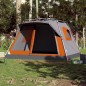 vidaXL Familienzelt für 7 Personen Grau und Orange Quick Release vidaXL Familienzelt für 7 Personen Grau und Orange Quick Release