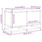 vidaXL Pflanzkübel Weiß 80x40x50 cm Massivholz Kiefer vidaXL Pflanzkübel Weiß 80x40x50 cm Massivholz Kiefer