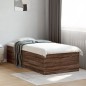 vidaXL Bettgestell Braun Eichen-Optik 90x190 cm Holzwerkstoff vidaXL Bettgestell Braun Eichen-Optik 90x190 cm Holzwerkstoff