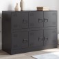 vidaXL Sideboard Schwarz 99x39x73 cm Stahl vidaXL Sideboard Schwarz 99x39x73 cm Stahl