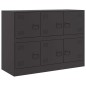 vidaXL Sideboard Schwarz 99x39x73 cm Stahl vidaXL Sideboard Schwarz 99x39x73 cm Stahl