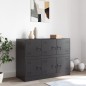 vidaXL Sideboard Schwarz 99x39x73 cm Stahl vidaXL Sideboard Schwarz 99x39x73 cm Stahl