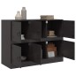 vidaXL Sideboard Schwarz 99x39x73 cm Stahl vidaXL Sideboard Schwarz 99x39x73 cm Stahl