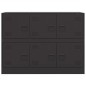 vidaXL Sideboard Schwarz 99x39x73 cm Stahl vidaXL Sideboard Schwarz 99x39x73 cm Stahl